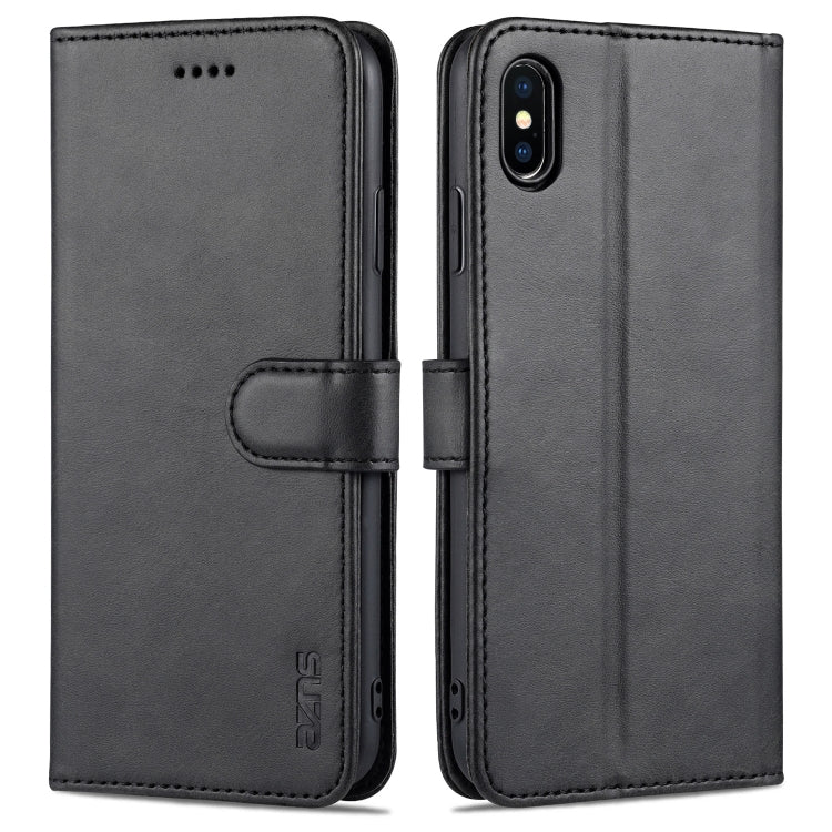 AZNS Skin Feel Calf Texture Horizontal Flip Leather Case with Card Slots & Holder & Wallet, For iPhone 11 Pro, For iPhone 11, For iPhone 11 Pro Max, For iPhone XS / X, For iPhone XS Max, For iPhone XR
