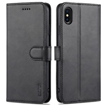 Load image into Gallery viewer, AZNS Skin Feel Calf Texture Horizontal Flip Leather Case with Card Slots &amp; Holder &amp; Wallet, For iPhone 11 Pro, For iPhone 11, For iPhone 11 Pro Max, For iPhone XS / X, For iPhone XS Max, For iPhone XR