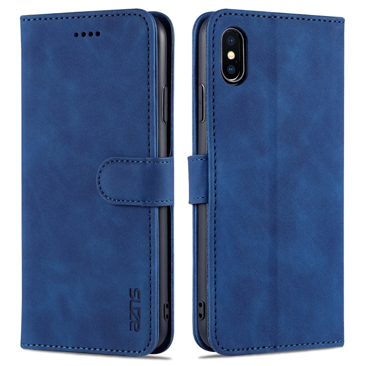 AZNS Skin Feel Calf Texture Horizontal Flip Leather Case with Card Slots & Holder & Wallet, For iPhone 11 Pro, For iPhone 11, For iPhone 11 Pro Max, For iPhone XS / X, For iPhone XS Max, For iPhone XR