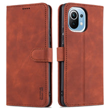 Load image into Gallery viewer, AZNS Skin Feel Calf Texture Horizontal Flip Leather Case with Card Slots &amp; Holder &amp; Wallet, For Xiaomi Mi 11, For vivo Y73s / S7e, For OPPO A15 / A35 4G
