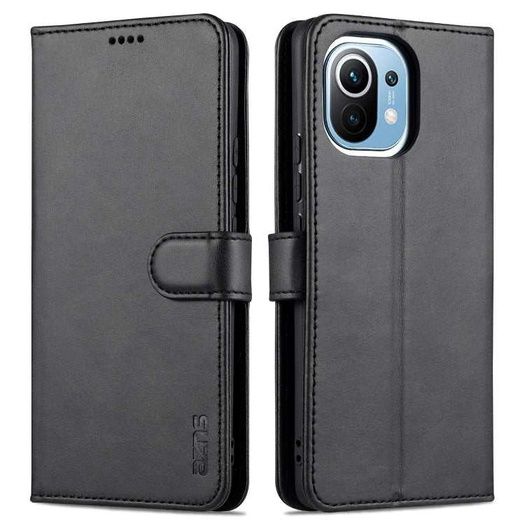 AZNS Skin Feel Calf Texture Horizontal Flip Leather Case with Card Slots & Holder & Wallet, For Xiaomi Mi 11, For vivo Y73s / S7e, For OPPO A15 / A35 4G