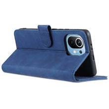 Load image into Gallery viewer, AZNS Skin Feel Calf Texture Horizontal Flip Leather Case with Card Slots &amp; Holder &amp; Wallet, For Xiaomi Mi 11, For vivo Y73s / S7e, For OPPO A15 / A35 4G