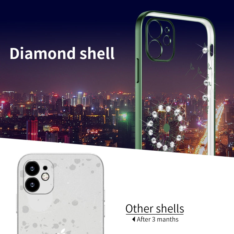 Ultra-thin Electroplating Dandelion Pattern Protective Case, For iPhone 11, For iPhone 11 Pro, For iPhone 11 Pro Max, For iPhone 12 Pro Max, For iPhone 12 Pro, For iPhone 12, For iPhone 12 Mini