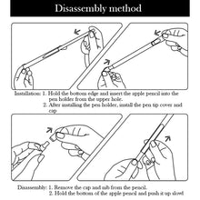 Load image into Gallery viewer, 3 in 1 Pure Color Silicone Stylus Pen Protective Case Set for Apple Pencil 2