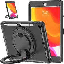 Load image into Gallery viewer, Shocproof Silicone + PC Protective Case with 360 Degree Rotation Foldable Handle Grip Holder &amp; Pen Slot, For iPad 10.2 2021 / 2020 / 2019