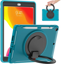 Load image into Gallery viewer, Shocproof Silicone + PC Protective Case with 360 Degree Rotation Foldable Handle Grip Holder &amp; Pen Slot, For iPad 10.2 2021 / 2020 / 2019