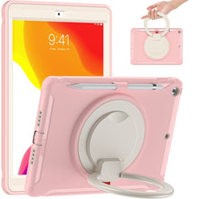 Load image into Gallery viewer, Shocproof Silicone + PC Protective Case with 360 Degree Rotation Foldable Handle Grip Holder &amp; Pen Slot, For iPad 10.2 2021 / 2020 / 2019