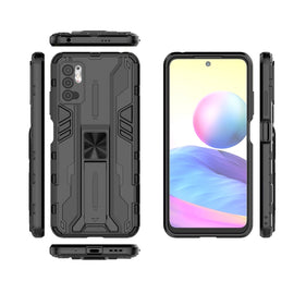 Supersonic PC + TPU Shock-proof Protective Case with Holder, For Xiaomi Redmi Note 10 5G