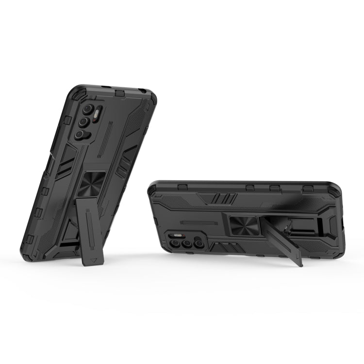 Supersonic PC + TPU Shock-proof Protective Case with Holder, For Xiaomi Redmi Note 10 5G
