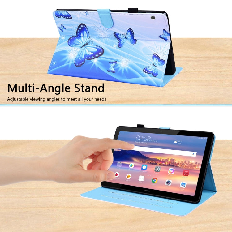 Animal Pattern Horizontal Flip Leather Case with Holder & Card Slots & Photo Frame, For Huawei MediaPad T5 10.1 inch, For Huawei MatePad T 10 / T 10s / Honor Enjoy 2 10.1