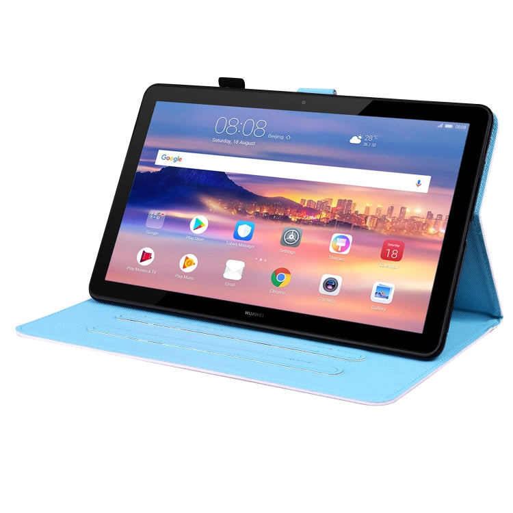 Animal Pattern Horizontal Flip Leather Case with Holder & Card Slots & Photo Frame, For Huawei MediaPad T5 10.1 inch, For Huawei MatePad T 10 / T 10s / Honor Enjoy 2 10.1