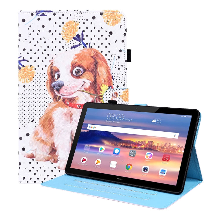 Animal Pattern Horizontal Flip Leather Case with Holder & Card Slots & Photo Frame, For Huawei MediaPad T5 10.1 inch, For Huawei MatePad T 10 / T 10s / Honor Enjoy 2 10.1