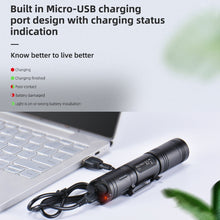 Load image into Gallery viewer, WUBEN L50 Outdoor Portable LED Strong Light USB Rechargeable Aluminum Flashlight, L50