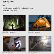 Load image into Gallery viewer, WUBEN L50 Outdoor Portable LED Strong Light USB Rechargeable Aluminum Flashlight, L50