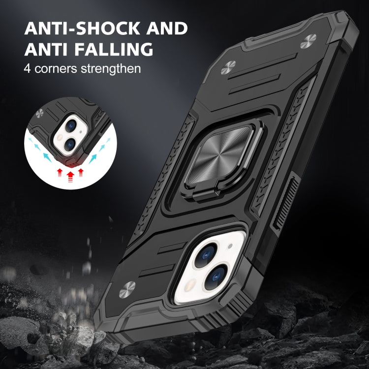 Magnetic Armor Shockproof TPU + PC Case with Metal Ring Holder, For iPhone 13 mini, For iPhone 13, For iPhone 13 Pro, For iPhone 13 Pro Max