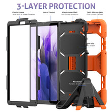 Load image into Gallery viewer, Shockproof Colorful Silicon + PC Protective Case with Holder &amp; Pen Slot, For Samsung Galaxy A7 Lite 8.7 2021 T220 / T225