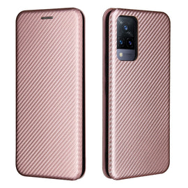 Carbon Fiber Texture Magnetic Horizontal Flip TPU + PC + PU Leather Case with Card Slot, For vivo V21, For Cubot Note 20, For Motorola Moto G60 / G40 Fusion, For Nokia 1.4, For Nokia X10, For Nokia X20, For Sony Xperia Ace II, For Xiaomi Redmi Note 10 ...
