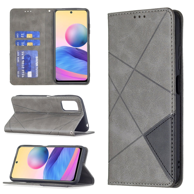 Rhombus Texture Horizontal Flip Magnetic Leather Case with Holder & Card Slots, For Samsung Galaxy A03s, For Xiaomi Mi 11 Lite, For Xiaomi Poco M3 Pro / Redmi Note 10 5G, For Samsung Galaxy A03s 164mm