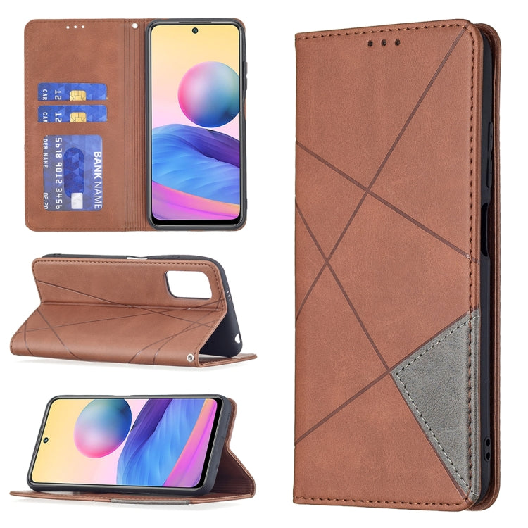 Rhombus Texture Horizontal Flip Magnetic Leather Case with Holder & Card Slots, For Samsung Galaxy A03s, For Xiaomi Mi 11 Lite, For Xiaomi Poco M3 Pro / Redmi Note 10 5G, For Samsung Galaxy A03s 164mm