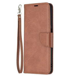 Retro Lambskin Texture Pure Color Horizontal Flip PU Leather Case with Holder & Card Slots & Wallet & Lanyard, For Samsung Galaxy A03s 164mm, For Xiaomi Mi 11 Lite, For Xiaomi Poco M3 Pro / Redmi Note 10 5G