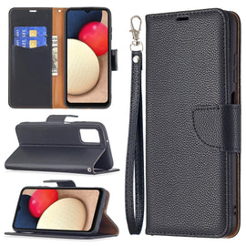 Litchi Texture Pure Color Horizontal Flip Leather Case with Holder & Card Slots & Wallet & Lanyard, For Samsung Galaxy A03s 164mm, For Xiaomi Mi 11 Lite, For Xiaomi Poco M3 Pro / Redmi Note 10 5G