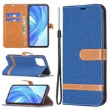 Color Matching Denim Texture Horizontal Flip Leather Case with Holder & Card Slots & Wallet & Lanyard, For Xiaomi Mi 11 Lite, For Xiaomi Poco M3 Pro / Redmi Note 10 5G, For Samsung Galaxy A03s 164mm