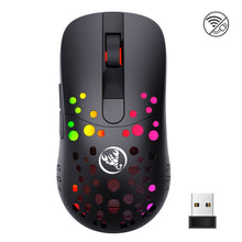 Load image into Gallery viewer, HXSJ T100 10000 DPI RGB Macro Definition Wired Wireless Dual-mode Mouse
