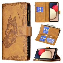 Load image into Gallery viewer, Flying Butterfly Embossing Pattern Zipper Horizontal Flip Leather Case with Holder &amp; Card Slots &amp; Wallet, For Samsung Galaxy A03s 164mm, For Xiaomi Mi 11 Lite, For Xiaomi Poco M3 Pro / Redmi Note 10 5G