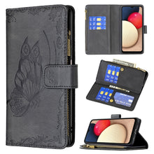Load image into Gallery viewer, Flying Butterfly Embossing Pattern Zipper Horizontal Flip Leather Case with Holder &amp; Card Slots &amp; Wallet, For Samsung Galaxy A03s 164mm, For Xiaomi Mi 11 Lite, For Xiaomi Poco M3 Pro / Redmi Note 10 5G
