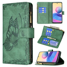 Load image into Gallery viewer, Flying Butterfly Embossing Pattern Zipper Horizontal Flip Leather Case with Holder &amp; Card Slots &amp; Wallet, For Samsung Galaxy A03s 164mm, For Xiaomi Mi 11 Lite, For Xiaomi Poco M3 Pro / Redmi Note 10 5G