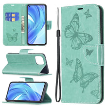 Load image into Gallery viewer, Embossing Two Butterflies Pattern Horizontal Flip PU Leather Case with Holder &amp; Card Slot &amp; Wallet &amp; Lanyard, For Samsung Galaxy A03s 164mm, For Xiaomi Mi 11 Lite, For Xiaomi Poco M3 Pro / Redmi Note 10 5G