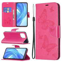Load image into Gallery viewer, Embossing Two Butterflies Pattern Horizontal Flip PU Leather Case with Holder &amp; Card Slot &amp; Wallet &amp; Lanyard, For Samsung Galaxy A03s 164mm, For Xiaomi Mi 11 Lite, For Xiaomi Poco M3 Pro / Redmi Note 10 5G