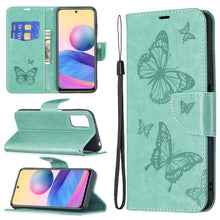 Load image into Gallery viewer, Embossing Two Butterflies Pattern Horizontal Flip PU Leather Case with Holder &amp; Card Slot &amp; Wallet &amp; Lanyard, For Samsung Galaxy A03s 164mm, For Xiaomi Mi 11 Lite, For Xiaomi Poco M3 Pro / Redmi Note 10 5G