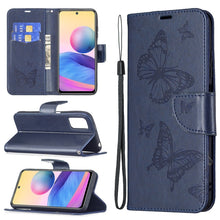 Load image into Gallery viewer, Embossing Two Butterflies Pattern Horizontal Flip PU Leather Case with Holder &amp; Card Slot &amp; Wallet &amp; Lanyard, For Samsung Galaxy A03s 164mm, For Xiaomi Mi 11 Lite, For Xiaomi Poco M3 Pro / Redmi Note 10 5G