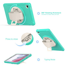 Load image into Gallery viewer, 360 Degree Rotation PC + TPU Protective Case with Holder &amp; Hand-strap, For Samsung Galaxy A7 Lite T220 / T225