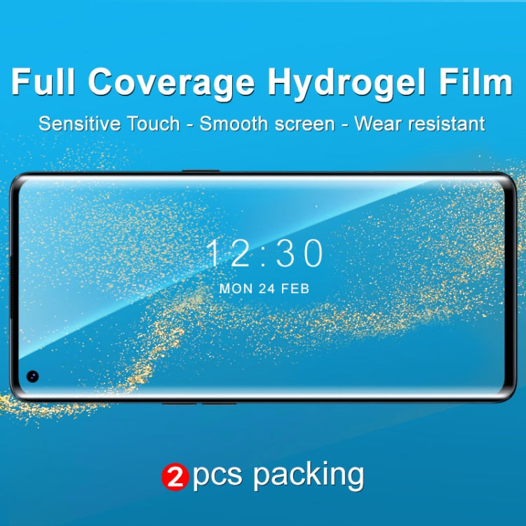 2 PCS IMAK Curved Full Screen Hydrogel Film Front Protector, For OPPO A54 5G, For OPPO Reno6 Pro 5G / Find X3 Neo, For Asus Zenfone 8 ZS590KS, For Asus Zenfone 8 Flip, For Samsung Galaxy F52 5G, For Sony Xperia 1 III                                    ...