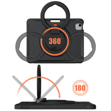 Load image into Gallery viewer, Shocproof Silicone + PC Protective Case with 360 Degree Rotation Foldable Handle Grip Holder &amp; Pen Slot, For iPad Air 4 10.9 / Pro 11 2021 / 2020 / 2018, For Samsung Galaxy Tab A7 10.4 2020 T500