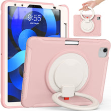 Load image into Gallery viewer, Shocproof Silicone + PC Protective Case with 360 Degree Rotation Foldable Handle Grip Holder &amp; Pen Slot, For iPad Air 4 10.9 / Pro 11 2021 / 2020 / 2018, For Samsung Galaxy Tab A7 10.4 2020 T500