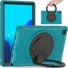 Load image into Gallery viewer, Shocproof Silicone + PC Protective Case with 360 Degree Rotation Foldable Handle Grip Holder &amp; Pen Slot, For iPad Air 4 10.9 / Pro 11 2021 / 2020 / 2018, For Samsung Galaxy Tab A7 10.4 2020 T500
