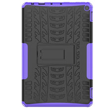Load image into Gallery viewer, Tire Texture Shockproof TPU+PC Protective Case with Holder, For Amazon Fire HD 10 2021