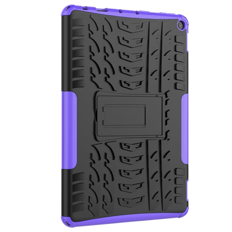 Tire Texture Shockproof TPU+PC Protective Case with Holder, For Amazon Fire HD 10 2021