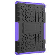 Load image into Gallery viewer, Tire Texture Shockproof TPU+PC Protective Case with Holder, For Amazon Fire HD 10 2021