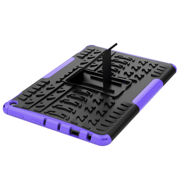 Tire Texture Shockproof TPU+PC Protective Case with Holder, For Amazon Fire HD 10 2021