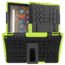 Load image into Gallery viewer, Tire Texture Shockproof TPU+PC Protective Case with Holder, For Amazon Fire HD 10 2021