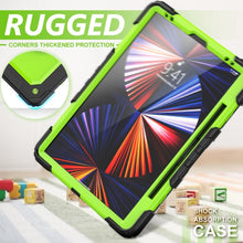Load image into Gallery viewer, Shockproof Colorful Silicone + PC Protective Case with Holder &amp; Shoulder Strap &amp; Hand Strap &amp; Pen Slot, For iPad Pro 12.9 2022 / 2021 / 2020 / 2018