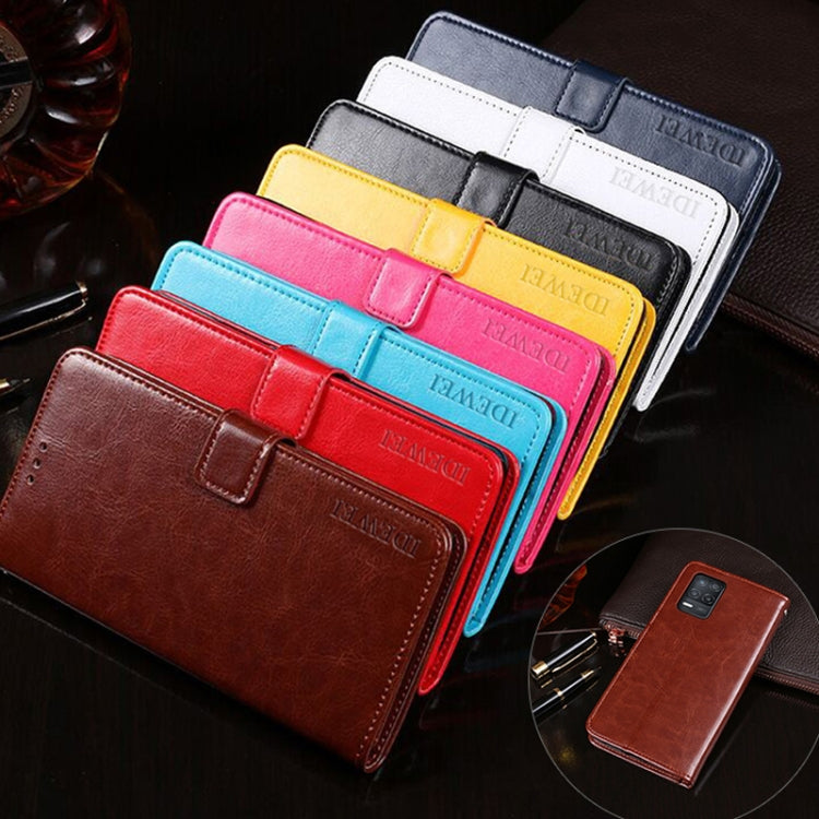 idewei Crazy Horse Texture Horizontal Flip Leather Case with Holder & Card Slots & Wallet, For OPPO Realme Narzo 30 5G, For Samsung Galaxy A82 5G, For Wiko Y62, For Xiaomi Poco M3 Pro 5G, For Xiaomi M3 Pro 5G