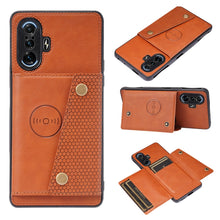 Load image into Gallery viewer, Double Buckle PU + TPU Shockproof Magnetic Protective Case with Card Slot &amp; Holder, For Huawei P50, For Xiaomi Redmi K40 Gaming, For Xiaomi Redmi Note 10 5G, For Samsung Galaxy S21 FE