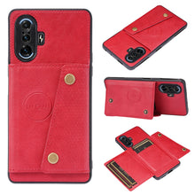 Load image into Gallery viewer, Double Buckle PU + TPU Shockproof Magnetic Protective Case with Card Slot &amp; Holder, For Huawei P50, For Xiaomi Redmi K40 Gaming, For Xiaomi Redmi Note 10 5G, For Samsung Galaxy S21 FE