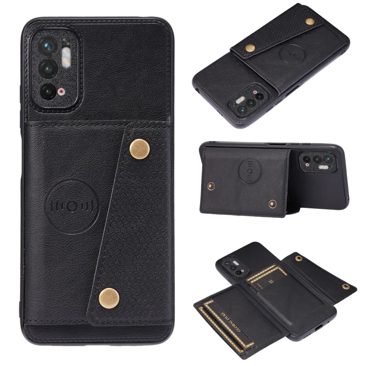 Double Buckle PU + TPU Shockproof Magnetic Protective Case with Card Slot & Holder, For Huawei P50, For OPPO K9, For OPPO Reno6, For Xiaomi Redmi K40 Gaming, For Xiaomi Redmi Note 10 Pro 5G, For Xiaomi Redmi Note 10 5G, For Samsung Galaxy S21 FE       ...