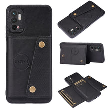 Load image into Gallery viewer, Double Buckle PU + TPU Shockproof Magnetic Protective Case with Card Slot &amp; Holder, For Huawei P50, For Xiaomi Redmi K40 Gaming, For Xiaomi Redmi Note 10 5G, For Samsung Galaxy S21 FE
